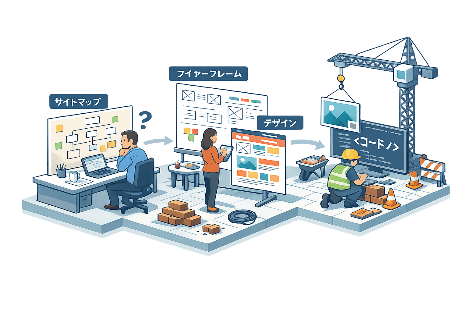 リニューアル前の業務フローのイメージ