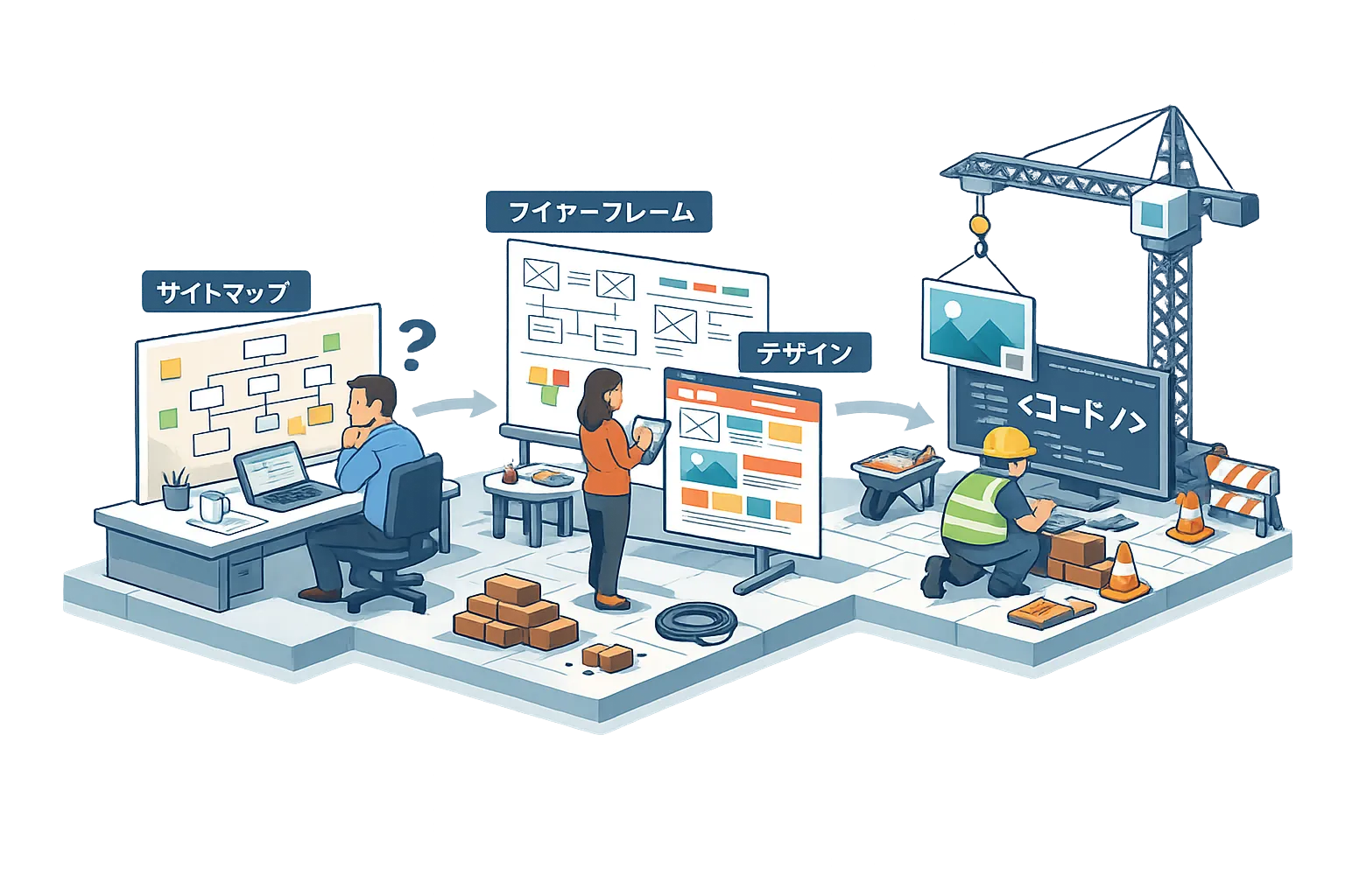 リニューアル前の業務フローのイメージ