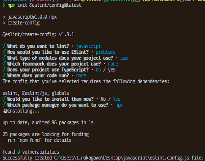 Javascriptのlinterとformatterを使ってみる!